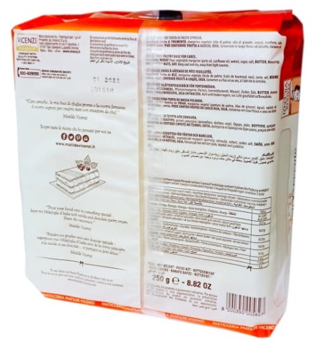 Vicenzi Millefoglie 3 Spody do ciasta 250g