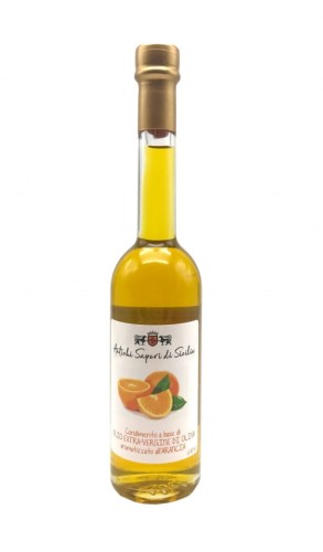 Antichi Sapori Oliwa aromatyzowana pomarańczą 100ml szklana butelka