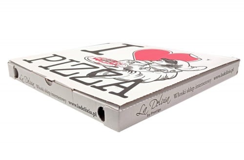 Pizza box Model C "La Delizia" Kartony na pizzę 100% Celulozy 325x325x30