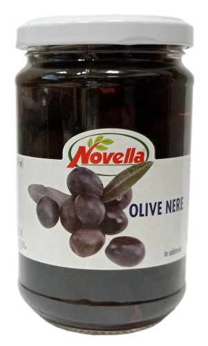 Novella Olive Nere Oliwki Czarne w solance 280g