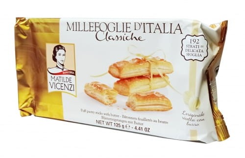 Matilde Vicenzi Millefoglie d'Italia Glassate Ciastka z lukrem morelowym 125g