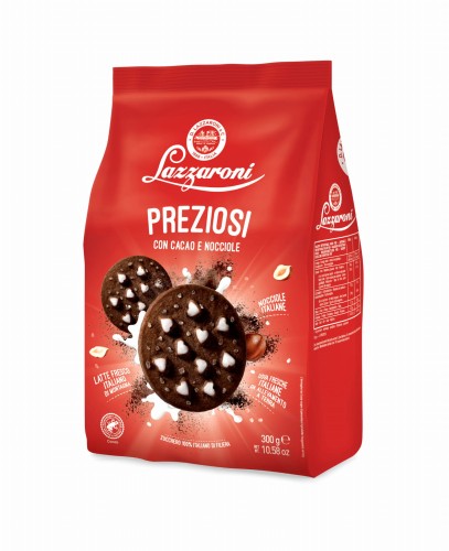Lazzaroni preziosi con cacao, ciastka kruche kakaowo-orzechowe