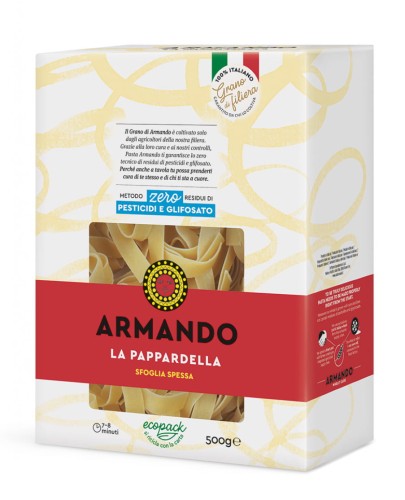 Armando pappardella 500g makaron wstążki w kartonowym pudełku