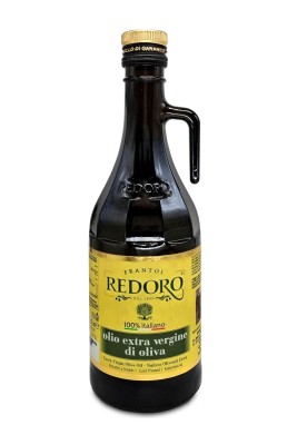 redoro oliwa z oliwek extra vergin 100 classica 500ml, szklana butelka z uszkiem