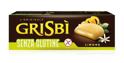 grisbi limone senz glutine 150g, okrągłe ciastka bezglutenowe z nadzieniem cytrynowym