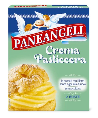 crema pasticcera, kremy gotowy w proszku w kartonowym pudełku