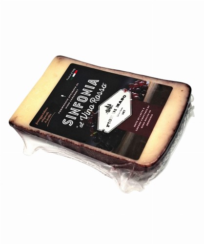 ser sinfonia vino rosso 150g, ser z czerwoną skórką zapakowany próżniowo