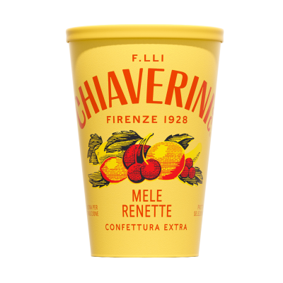chiaverini konfitura z jabłek, plastikowy kubek
