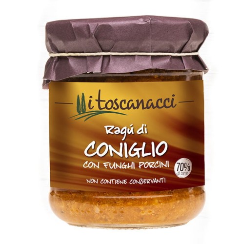i toscanacci ragu di coniglio 180g, sos z królika słoik
