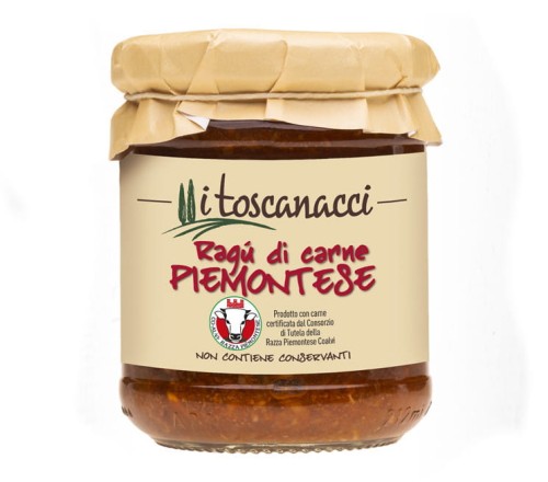toscanacci ragu di carne piemontese 180g, sos mięsny w słoiku