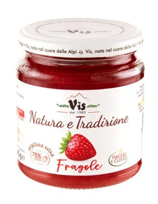 vis natura e tradizione fragole dżem 340g dżem truskawkowy włoski