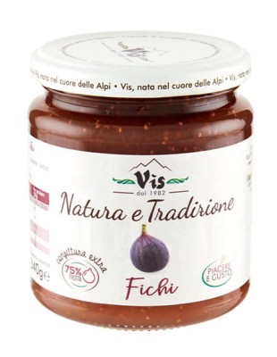 vis natura e tradizione fichi dżem figowy 340g, słoik, włoski