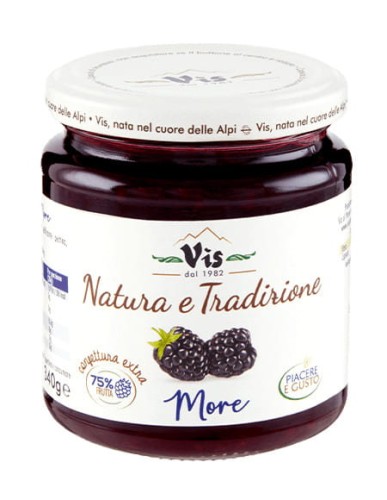 vis natura e tradizione more konfitura jeżynowa 340g słoik