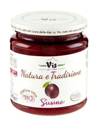 vis natura e tradizione susine dżem śliwkowy 340g słoik