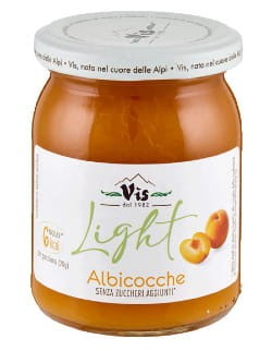 vis light albicocche dżem morelowy 220g lekki, w słoiku