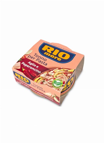 tonno per pasta aglio e peperoncino 160g, puszka tuńczyka z chili i czosnkiem w oliwie