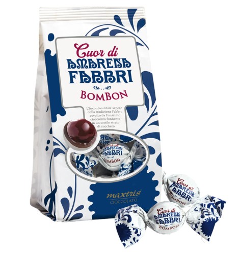 amarena bombon fabbri, czekoladki z kadyzowaną czereśnią