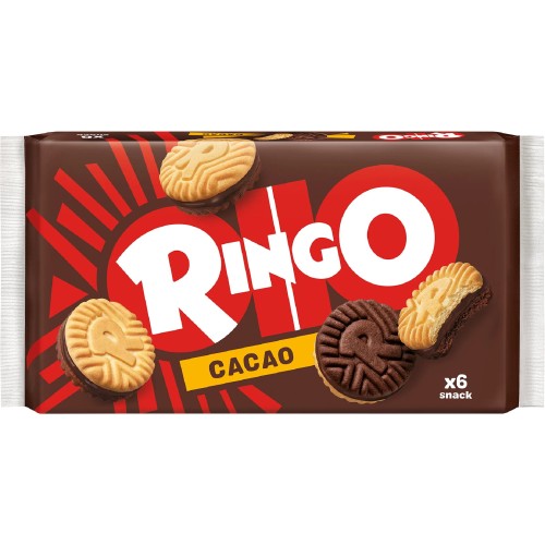 ringo cacao 330g, ciasteczka z kremem kakaowym