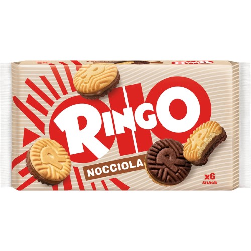 ringo nocciola 330g, ciasteczka z kremem orzechowym
