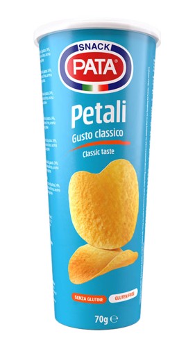 pata petali, chrupki ziemniaczane w tubie, smak klasyczny