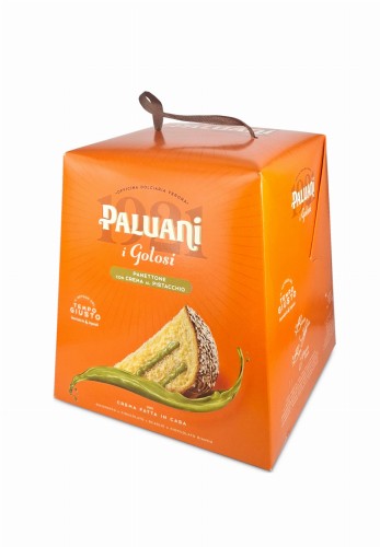 Paluani i golosi panettone pistacjowe 750g, babka włoska