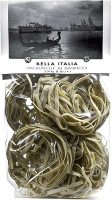 Umbro bella italia tagliatelle z bazylią 250g, makaron wstążki włoski