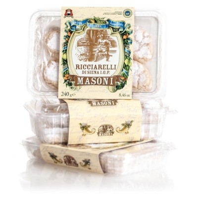 Masoni ricciarelli IGP 240g, ciastka migdałowe klasyczne