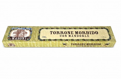 Masoni torrone morbido con mandorle 200g, nugat miękki z migdałami