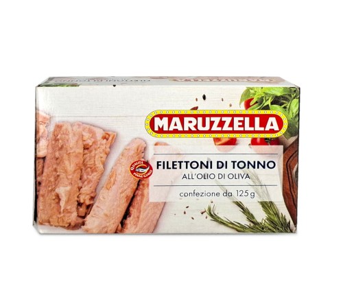 filettoni di tonno 125g, filety z tuńczyka w oliwie z oliwek
