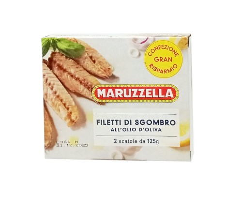 maruzzella filetti di sgombro, filety z makreli w oliwie z oliwek 125g