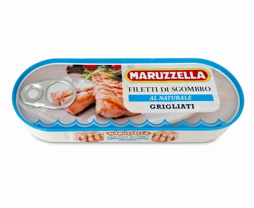 maruzzella filetti di sgombro al naturale grigliati 120g, makrela grilowana w wodzie