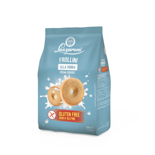frollini panna gluten free 200g, ciasteczka bezglutenowe ze śmietanką, włoskie