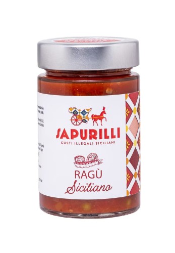 spurilli ragu siciliana 200g, sos pomidorowy z mięsem wołowym