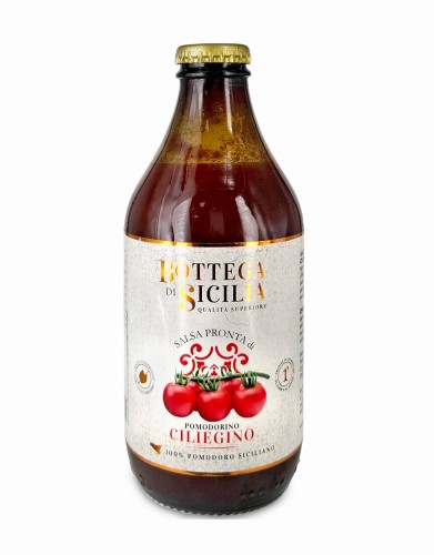 bottega di sicilia pomodorino ciliegino 330g, gotowy sos z pomidorków koktajlowych