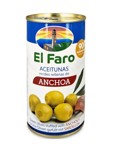 el faro oliwki zielone nadziewane anchois 350g w puszce