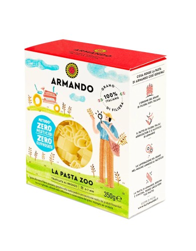 makaron armando la pasta zoo 350g, dla dzieci, zwierzątka