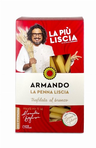 armando penna liscia 500g, makaron włoski rurki gładkie, pióra