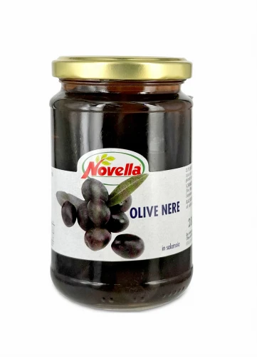 Novella Olive Nere Oliwki Czarne w solance 280g
