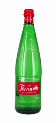 ferrarelle woda gazowana 750ml mineralna naturalna w szkle