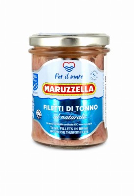 maruzzella filetti di tonno al naturale 190g błękitny, filety z tuńczyka w wodzie słoik