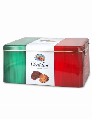 gentilini puszka ciastek w kolorach włoskiej flagi 500g
