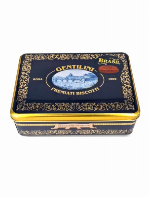 gentilini premiati brasil 250g, ciastka kruche kakaowe, puszka