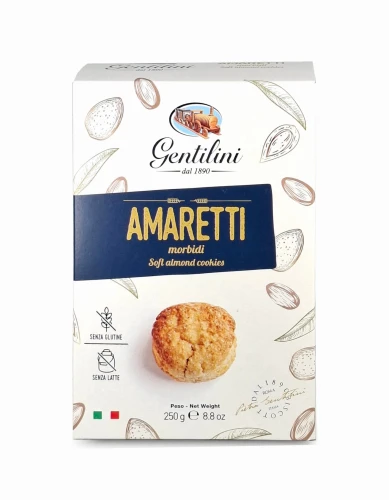 gentilini amaretti morbidi 250g, ciastka migdałowe miękkie