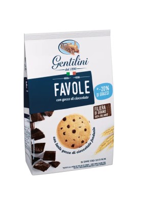 Favole ciastka kruche z kroplami czekolady, włoskie