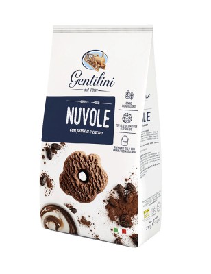 nuvole con panna e cacao 330g, ciastka kruche kakaowe