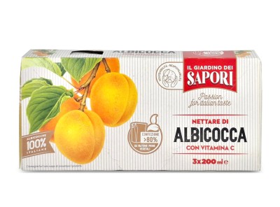 nettare di albicocca 3x200ml, nektar morelowy