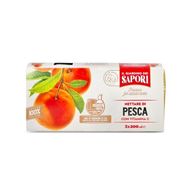 nettare di pesca 3x200ml, nektar brzoskwiniowy w kartoniku