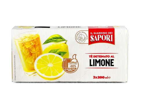 te deteinato al limone 3x200ml, herbata bezkofeinowa, bez teiny, dla dzieci, w kartoniku