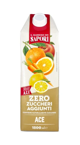 Zero zuccheri aggiunti ACE 1500ml, napój owocowy Pomarańcza-marchew-cytryna 1,5L