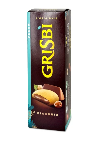 grisbi gianduia 135g, ciastka z kremem orzechowym